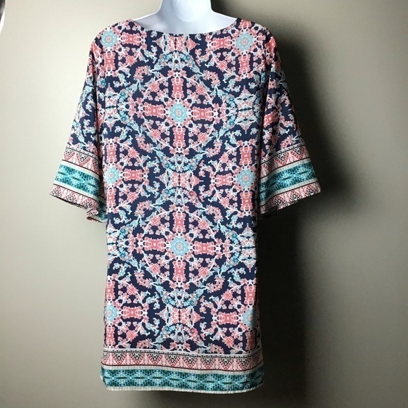 Bebop Floral Print Shift Dress - Picture 3 of 5